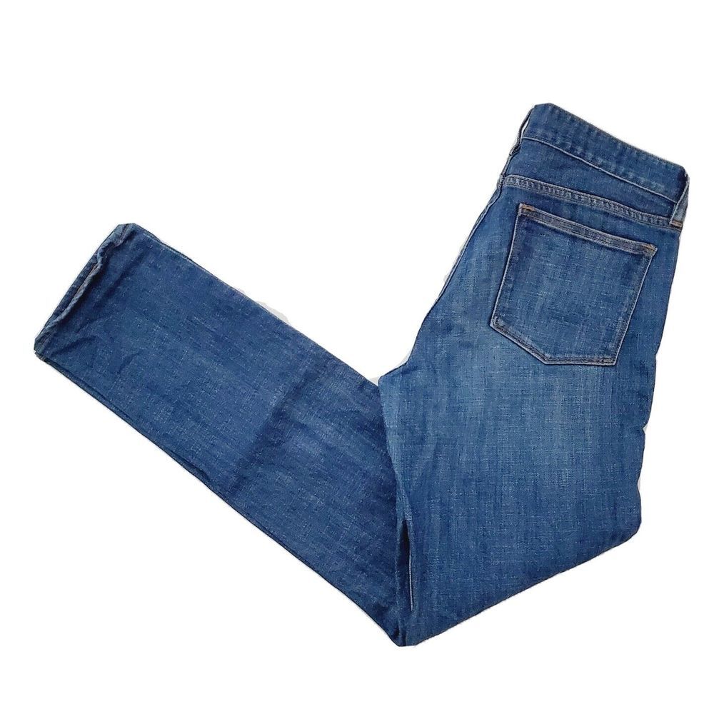 J. Crew Toothpick (Womens 29) Stretch Skinny Denim Jeans Med Blue Wash‎ 5 Pocket